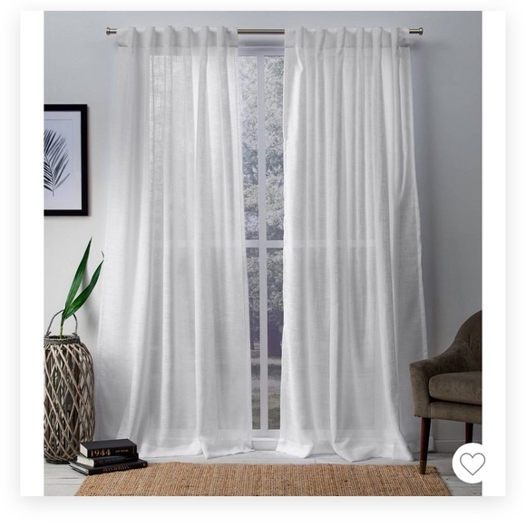 home exclusive Other - 96in white Bella sheer NEW IN BAG